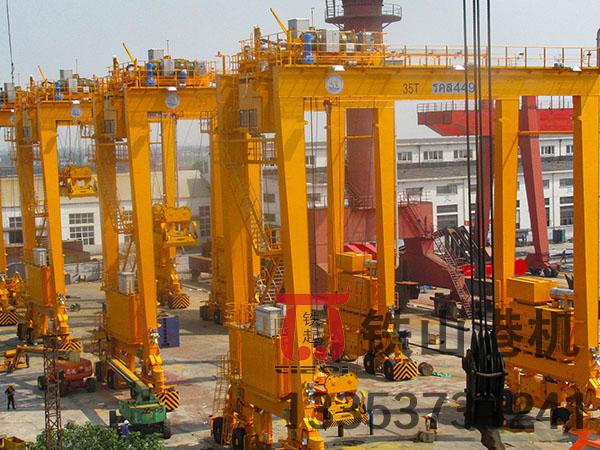 浙江杭州輪胎式集裝箱龍門吊廠家輪胎式集裝箱龍門吊操作精準(zhǔn)